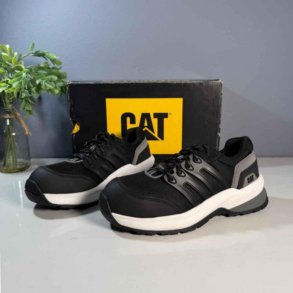 CAT Streamline 2.0 Womens Black Comp Toe Work Shoes Athletic Sneakers Size 5‎